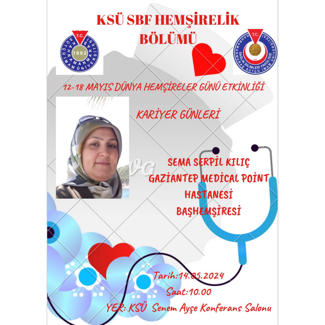 12-18 Mayıs Dünya Hemşireler Günü Etkinliği - Kariyer Günleri-